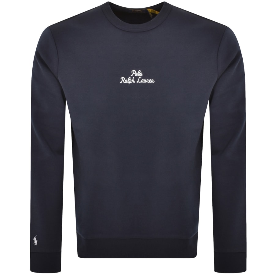Ralph lauren crew neck sweatshirt navy on sale